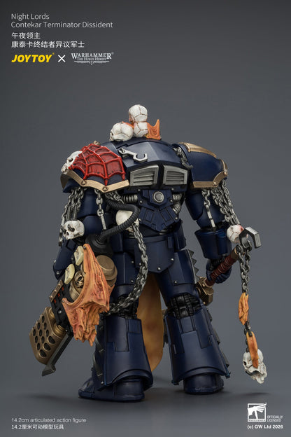(30/6)Night Lords Contekar Terminator Dissident & Contekar Terminator - "The Horus Heresy" Primarch-Warhammer 40k 1/18 Action Figure By JOYTOY