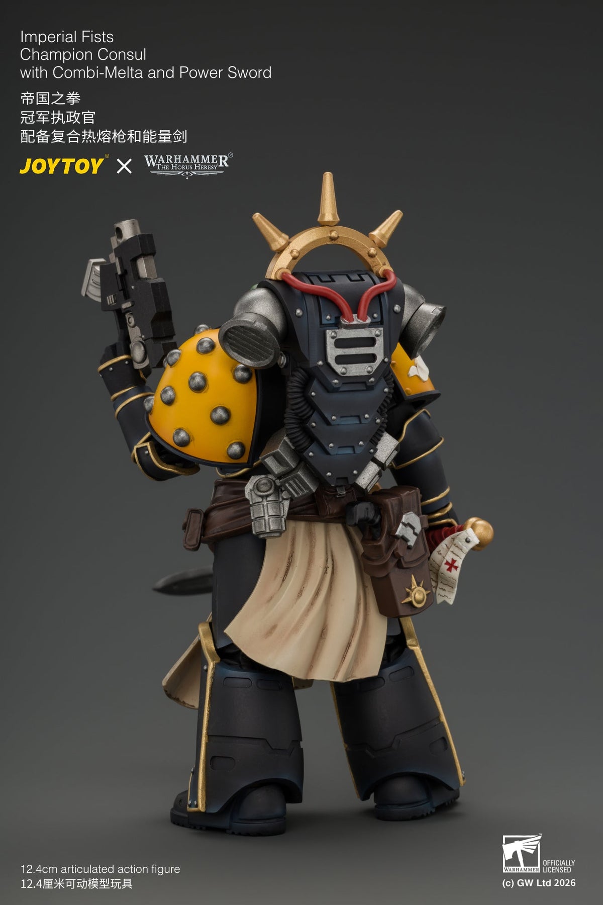 (18/9) Imperial Fists Champion Consul with Combi-Melta and Power Sword - Warhammer "The Horus Heresy" 1/18 Action Figure By JOYTOY
