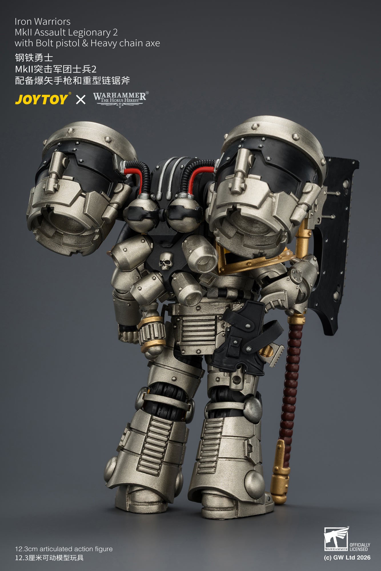 (20/6 CUTOFF)Iron Warriors MkII Assault Sergeant & Legionary - Primarch-Warhammer 40k 1/18 Action Figure By JOYTOY
