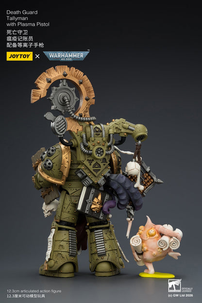 (10/5)Death Guard Biologus Putrifier & Death Guard Tallyman - "Warhammer 40,000” 1/18 Action Figure By JOYTOY