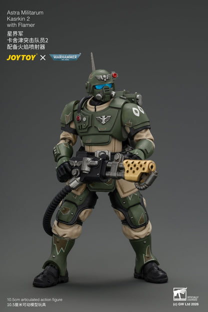 (30/8) Astra Militarum Kasrkin Squad - Warhammer 40K 1/18 Action Figure By JOYTOY