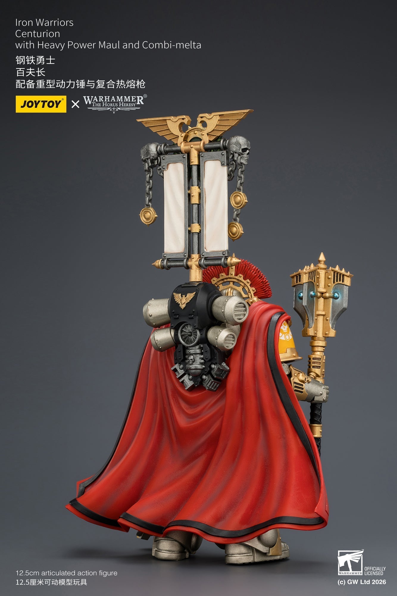 (20/6 CUTOFF) Iron Warriors Centurion - Primarch-Warhammer 40k 1/18 Action Figure By JOYTOY
