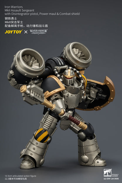 (20/6 CUTOFF)Iron Warriors MkII Assault Sergeant & Legionary - Primarch-Warhammer 40k 1/18 Action Figure By JOYTOY