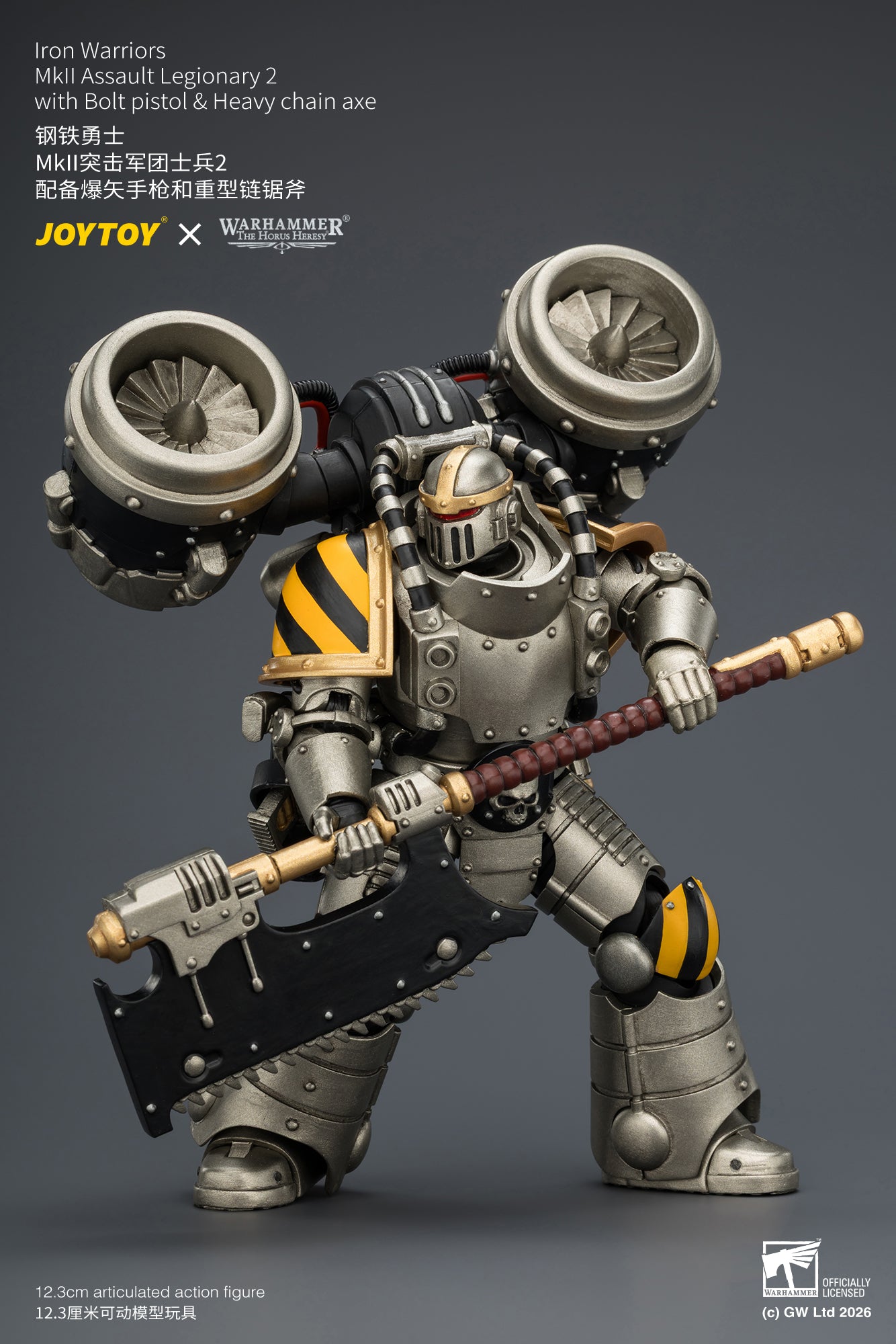 (20/6 CUTOFF)Iron Warriors MkII Assault Sergeant & Legionary - Primarch-Warhammer 40k 1/18 Action Figure By JOYTOY