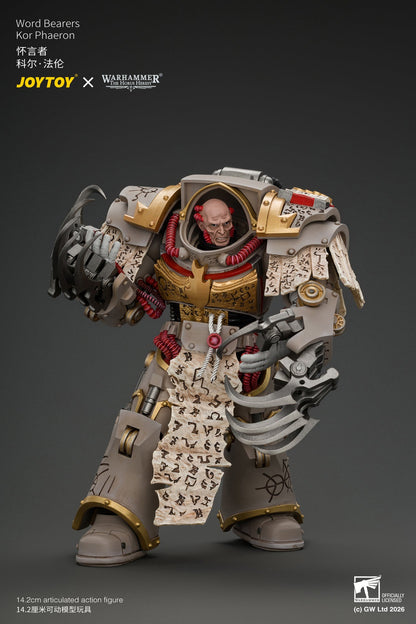 (29/10/2026) Word Bearers Kor Phaeron with Patriarch's Claws - "The Horus Heresy" Warhammer 1/18 Action Figure By JOYTOY