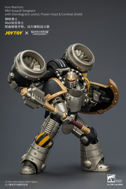 (20/6 CUTOFF)Iron Warriors MkII Assault Sergeant & Legionary - Primarch-Warhammer 40k 1/18 Action Figure By JOYTOY