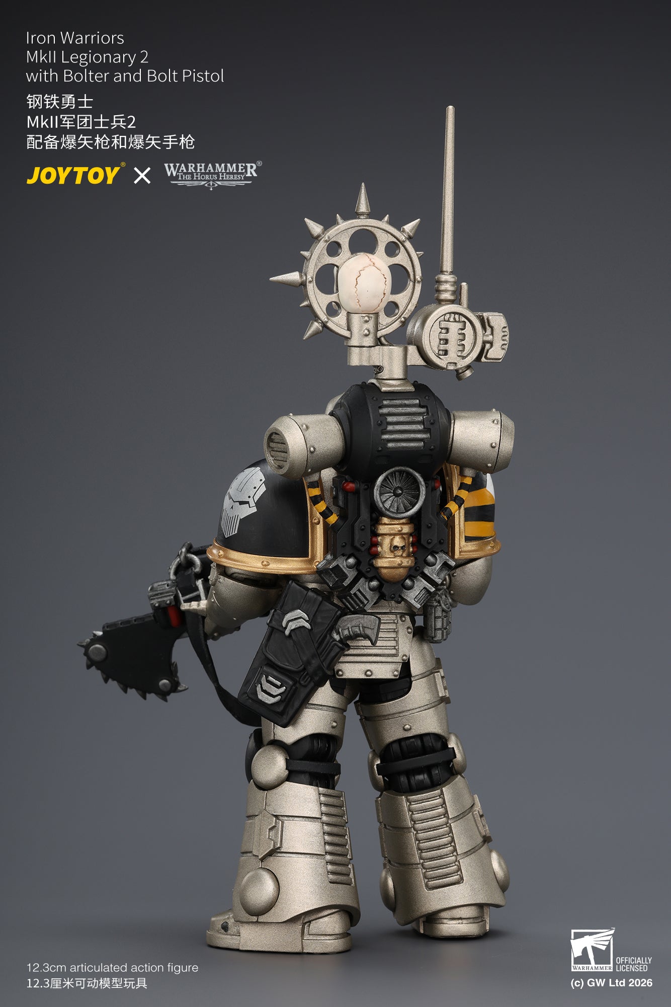 (20/6 CUTOFF) Iron Warriors Mkll Tactical Sergeant & Legionary - Primarch-Warhammer 40k 1/18 Action Figure By JOYTOY