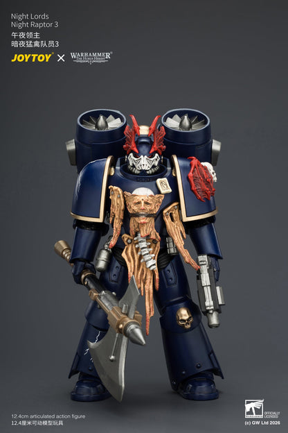 (25/8) Night Lords Night Raptors - "The Horus Heresy" Primarch-Warhammer 30k 1/18 Action Figure By JOYTOY