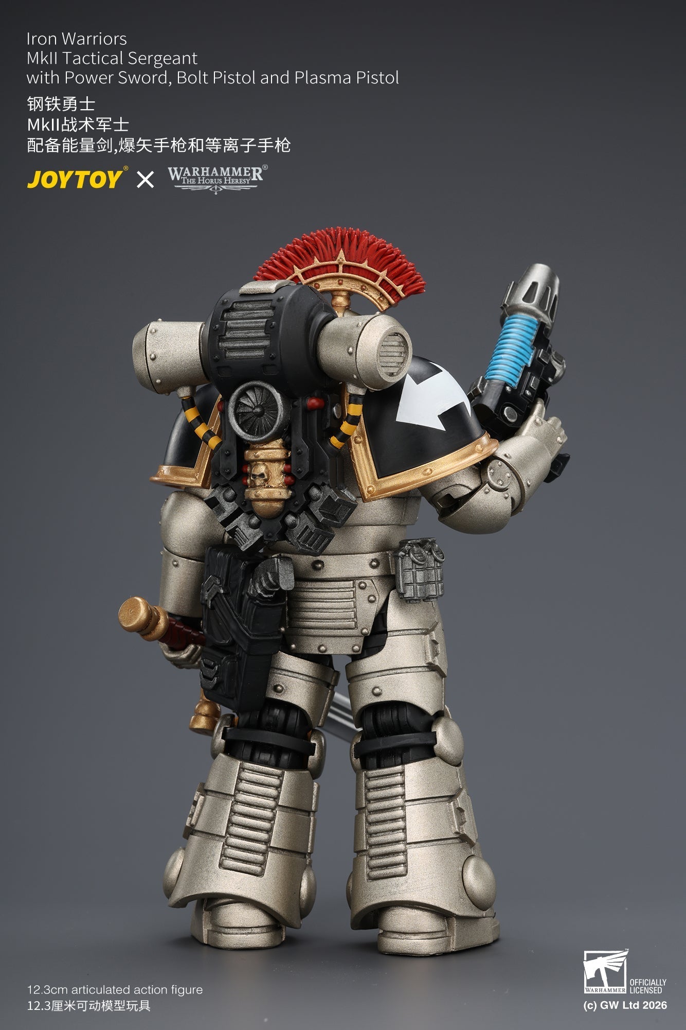 (20/6 CUTOFF) Iron Warriors Mkll Tactical Sergeant & Legionary - Primarch-Warhammer 40k 1/18 Action Figure By JOYTOY