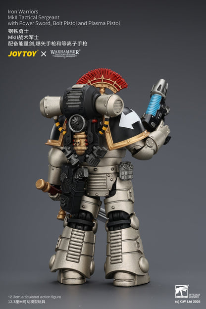 (20/6 CUTOFF) Iron Warriors Mkll Tactical Sergeant & Legionary - Primarch-Warhammer 40k 1/18 Action Figure By JOYTOY