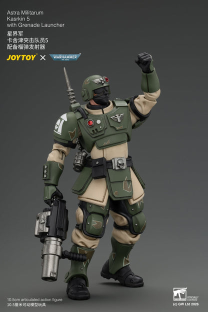 (30/8) Astra Militarum Kasrkin Squad - Warhammer 40K 1/18 Action Figure By JOYTOY