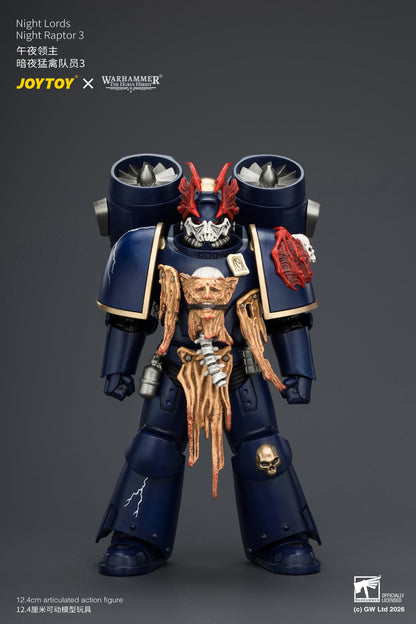 (25/8) Night Lords Night Raptors - "The Horus Heresy" Primarch-Warhammer 30k 1/18 Action Figure By JOYTOY