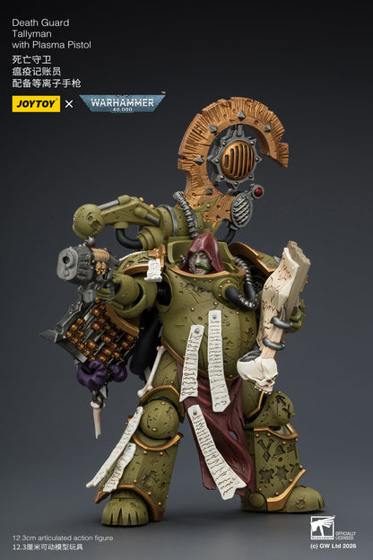 (10/5)Death Guard Biologus Putrifier & Death Guard Tallyman - "Warhammer 40,000” 1/18 Action Figure By JOYTOY