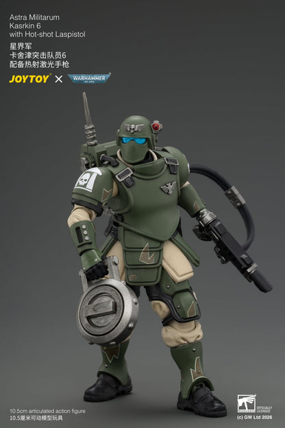 (30/8) Astra Militarum Kasrkin Squad - Warhammer 40K 1/18 Action Figure By JOYTOY