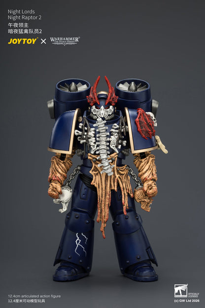 (25/8) Night Lords Night Raptors - "The Horus Heresy" Primarch-Warhammer 30k 1/18 Action Figure By JOYTOY
