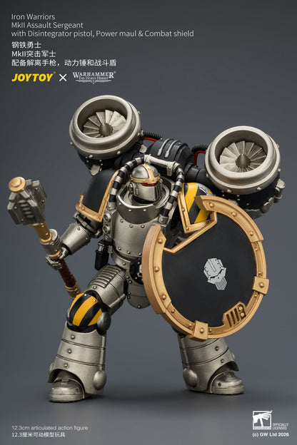 (20/6 CUTOFF)Iron Warriors MkII Assault Sergeant & Legionary - Primarch-Warhammer 40k 1/18 Action Figure By JOYTOY