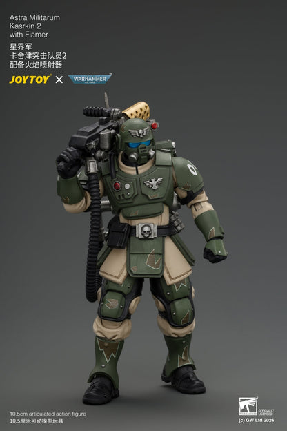(30/8) Astra Militarum Kasrkin Squad - Warhammer 40K 1/18 Action Figure By JOYTOY