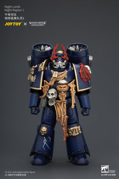 (25/8) Night Lords Night Raptors - "The Horus Heresy" Primarch-Warhammer 30k 1/18 Action Figure By JOYTOY