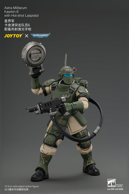 (30/8) Astra Militarum Kasrkin Squad - Warhammer 40K 1/18 Action Figure By JOYTOY