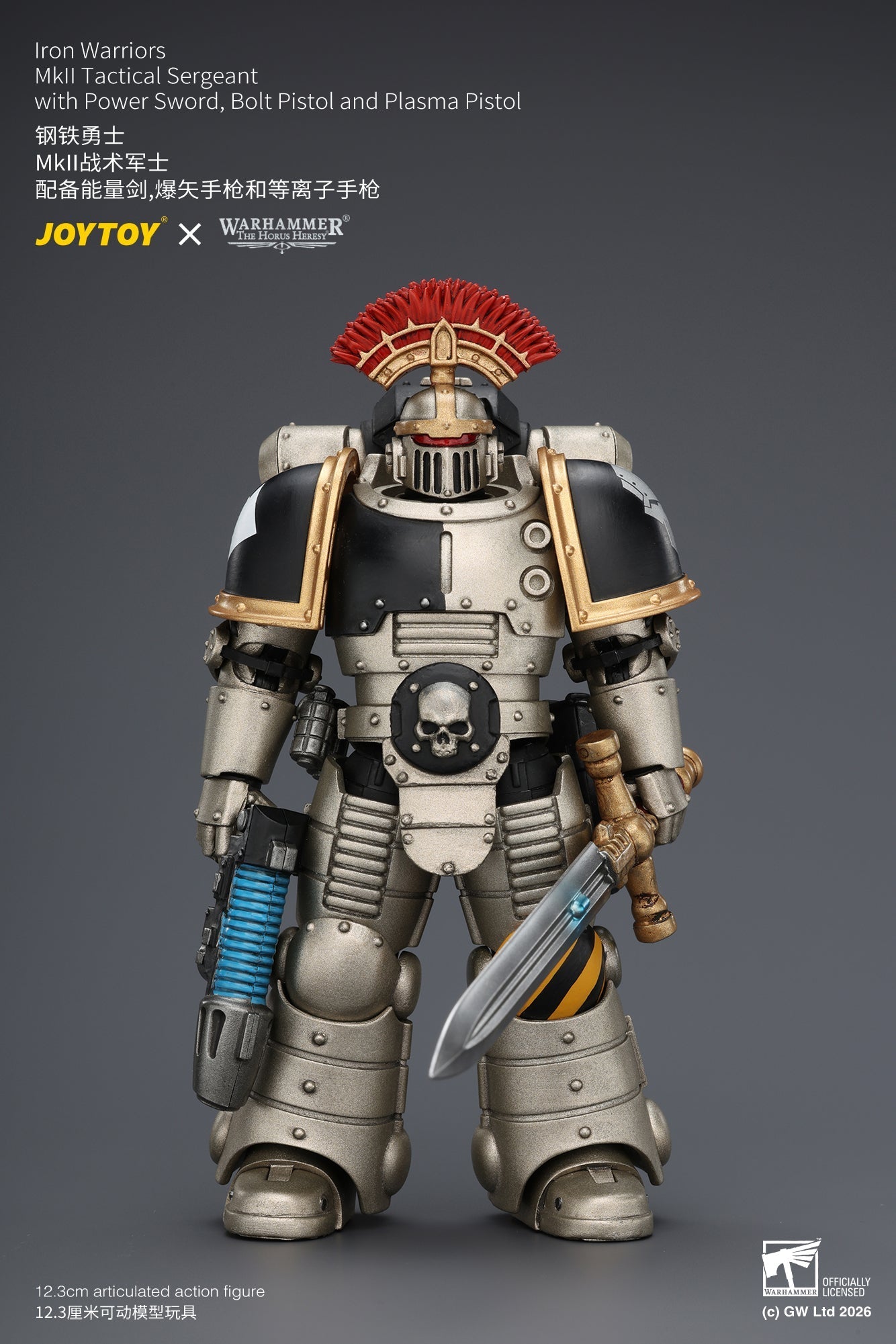 (20/6 CUTOFF) Iron Warriors Mkll Tactical Sergeant & Legionary - Primarch-Warhammer 40k 1/18 Action Figure By JOYTOY