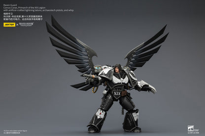 (CUTOFF MAY 1 ) Raven Guard Corvus Corax, Primarch of the XIX Legion - Warhammer "The Horus Heresy" 1/18 Action Figure By JOYTOY