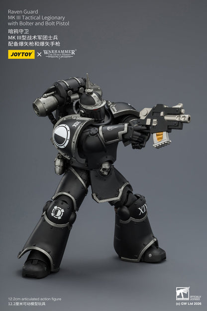 (CUTOFF MAY 1 ) Raven Guard Set - Warhammer "The Horus Heresy" 1/18 Action Figure By JOYTOY