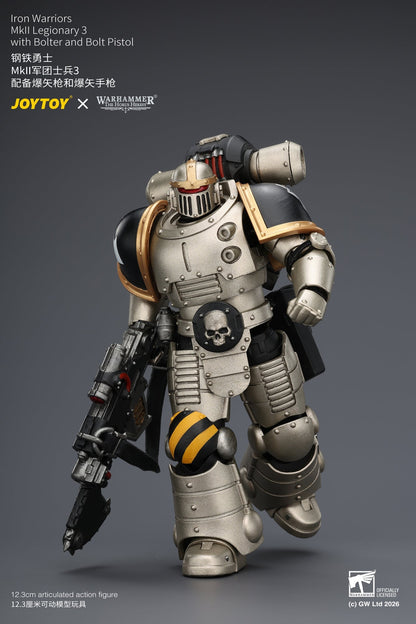 (20/6 CUTOFF) Iron Warriors Mkll Tactical Sergeant & Legionary - Primarch-Warhammer 40k 1/18 Action Figure By JOYTOY