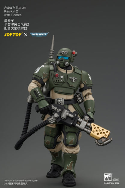 (30/8) Astra Militarum Kasrkin Squad - Warhammer 40K 1/18 Action Figure By JOYTOY