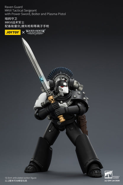 (CUTOFF MAY 1 ) Raven Guard Set - Warhammer "The Horus Heresy" 1/18 Action Figure By JOYTOY