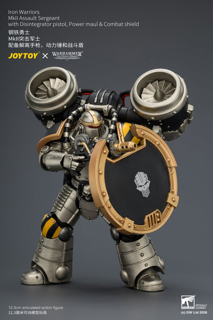 (20/6 CUTOFF)Iron Warriors MkII Assault Sergeant & Legionary - Primarch-Warhammer 40k 1/18 Action Figure By JOYTOY