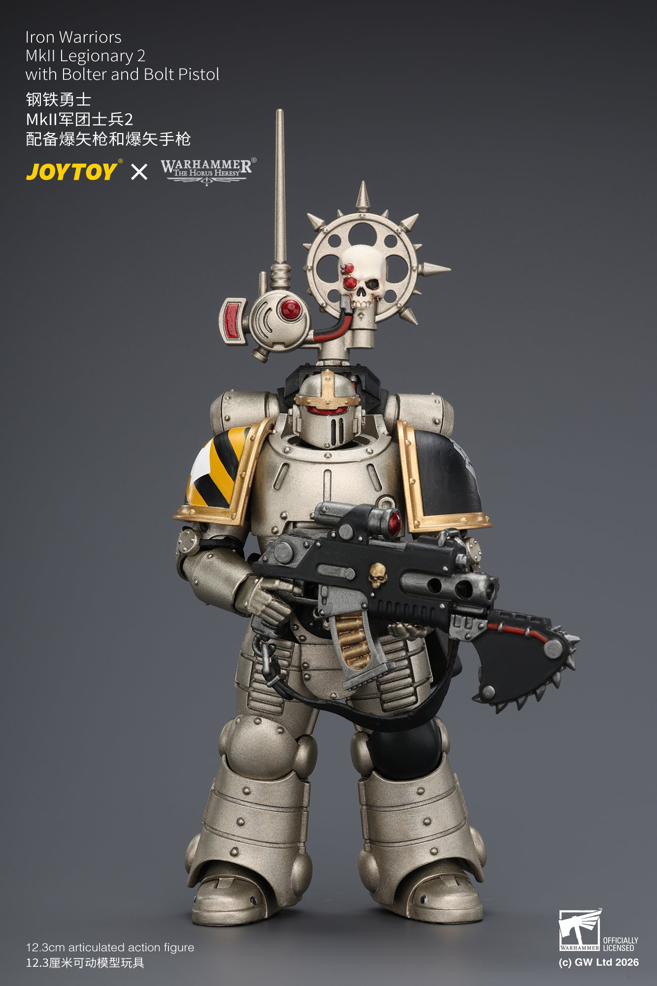 (20/6 CUTOFF) Iron Warriors Mkll Tactical Sergeant & Legionary - Primarch-Warhammer 40k 1/18 Action Figure By JOYTOY