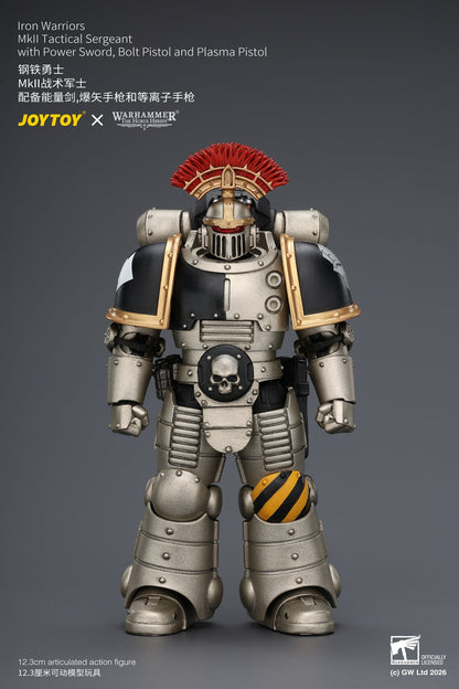 (20/6 CUTOFF) Iron Warriors Mkll Tactical Sergeant & Legionary - Primarch-Warhammer 40k 1/18 Action Figure By JOYTOY