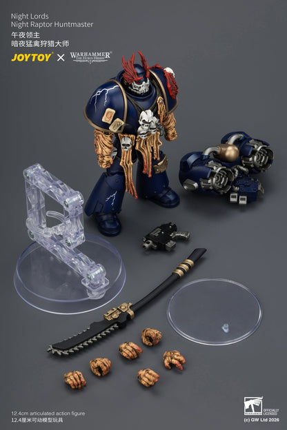 (25/8) Night Lords Night Raptors - "The Horus Heresy" Primarch-Warhammer 30k 1/18 Action Figure By JOYTOY
