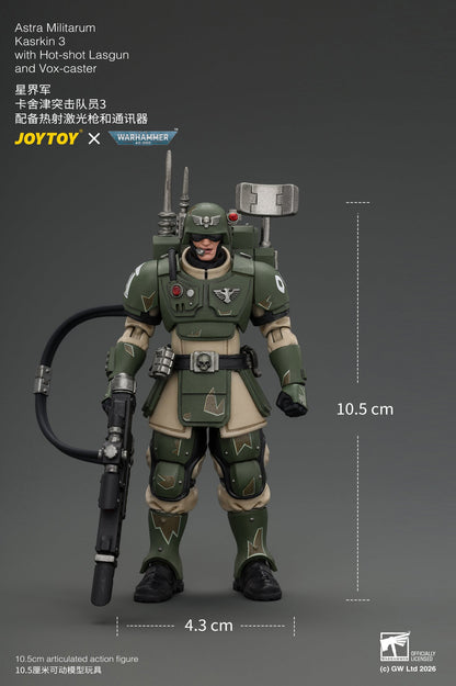 (30/8) Astra Militarum Kasrkin Squad - Warhammer 40K 1/18 Action Figure By JOYTOY