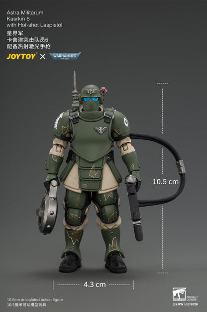 (30/8) Astra Militarum Kasrkin Squad - Warhammer 40K 1/18 Action Figure By JOYTOY