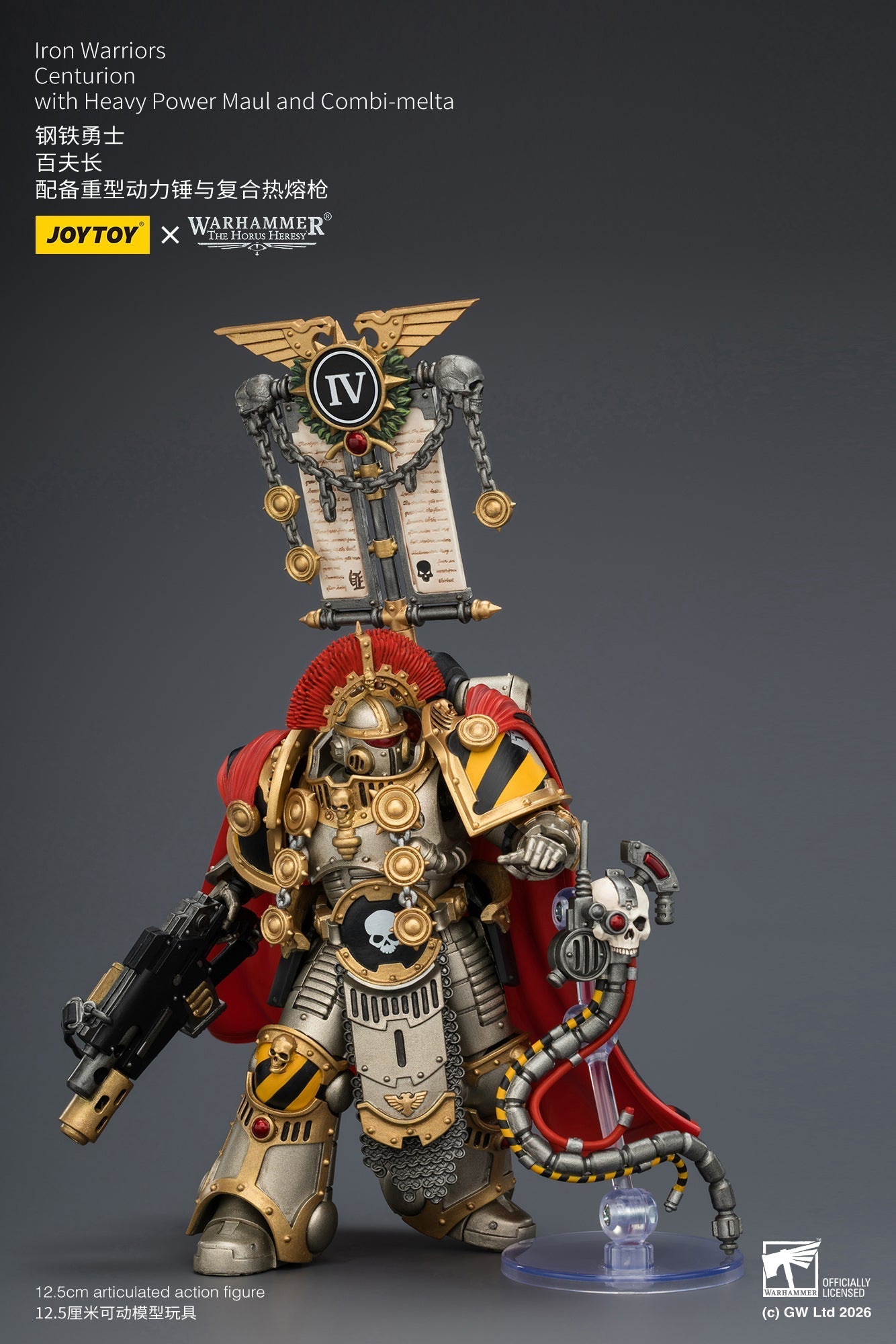 (20/6 CUTOFF) Iron Warriors Centurion - Primarch-Warhammer 40k 1/18 Action Figure By JOYTOY