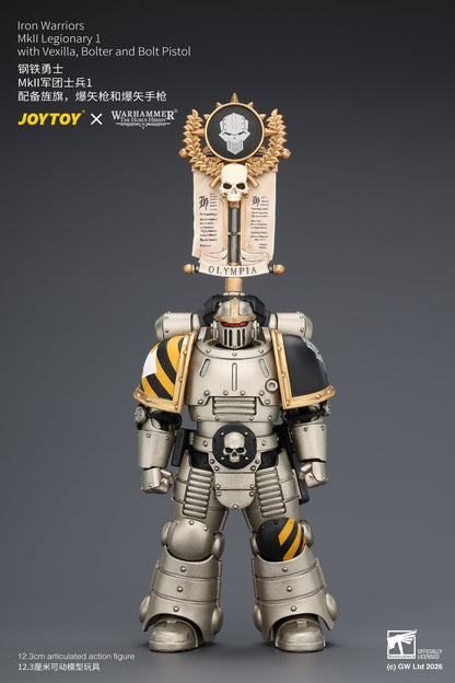 (20/6 CUTOFF) Iron Warriors Mkll Tactical Sergeant & Legionary - Primarch-Warhammer 40k 1/18 Action Figure By JOYTOY