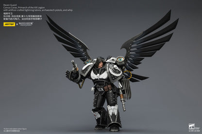 (CUTOFF MAY 1 ) Raven Guard Corvus Corax, Primarch of the XIX Legion - Warhammer "The Horus Heresy" 1/18 Action Figure By JOYTOY