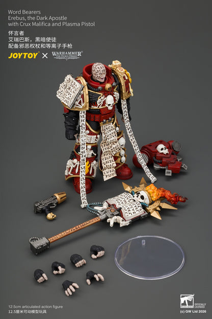 (5/10/2026)Word Bearers Erebus, the Dark Apostle & MkVI Tactical Sergeant - Warhammer "The Horus Heresy" 1/18 Action Figure By JOYTOY