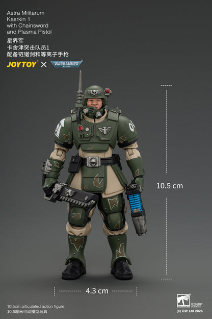 (30/8) Astra Militarum Kasrkin Squad - Warhammer 40K 1/18 Action Figure By JOYTOY