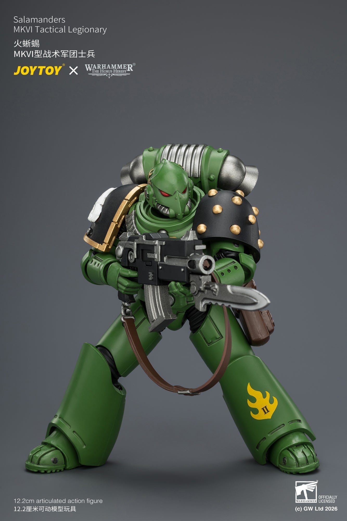 (15/7) Salamanders MK III Tactical Legionary & MKVI Tactical Legionary - "The Horus Heresy" Warhammer 40k 1/18 Action Figure By JOYTOY