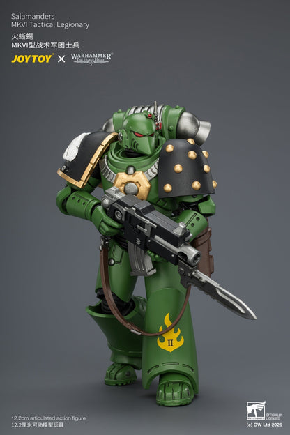 (15/7) Salamanders MK III Tactical Legionary & MKVI Tactical Legionary - "The Horus Heresy" Warhammer 40k 1/18 Action Figure By JOYTOY