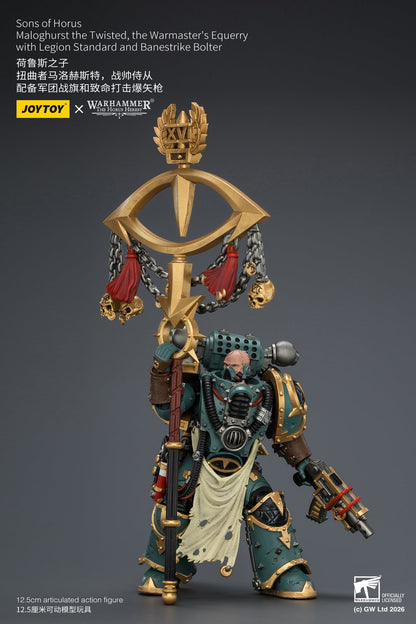 (15/6 CUTOFF) Sons of Horus Maloghurst the Twisted, the Warmaster's Equerry - "The Horus Heresy" Primarch-Warhammer 40k 1/18 Action Figure By JOYTOY