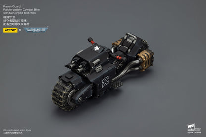 (15 MAR CUTOFF) Raider-pattern Combat Bike with twin-linked bolt rifles-Warhammer 40k 1/18 Action Figure By JOYTOY