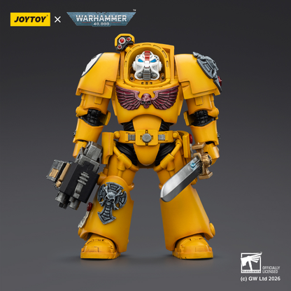 (20 FEB CUTOFF) Imperial Fists Terminator-Warhammer 40k 1/18 Action Figure By JOYTOY