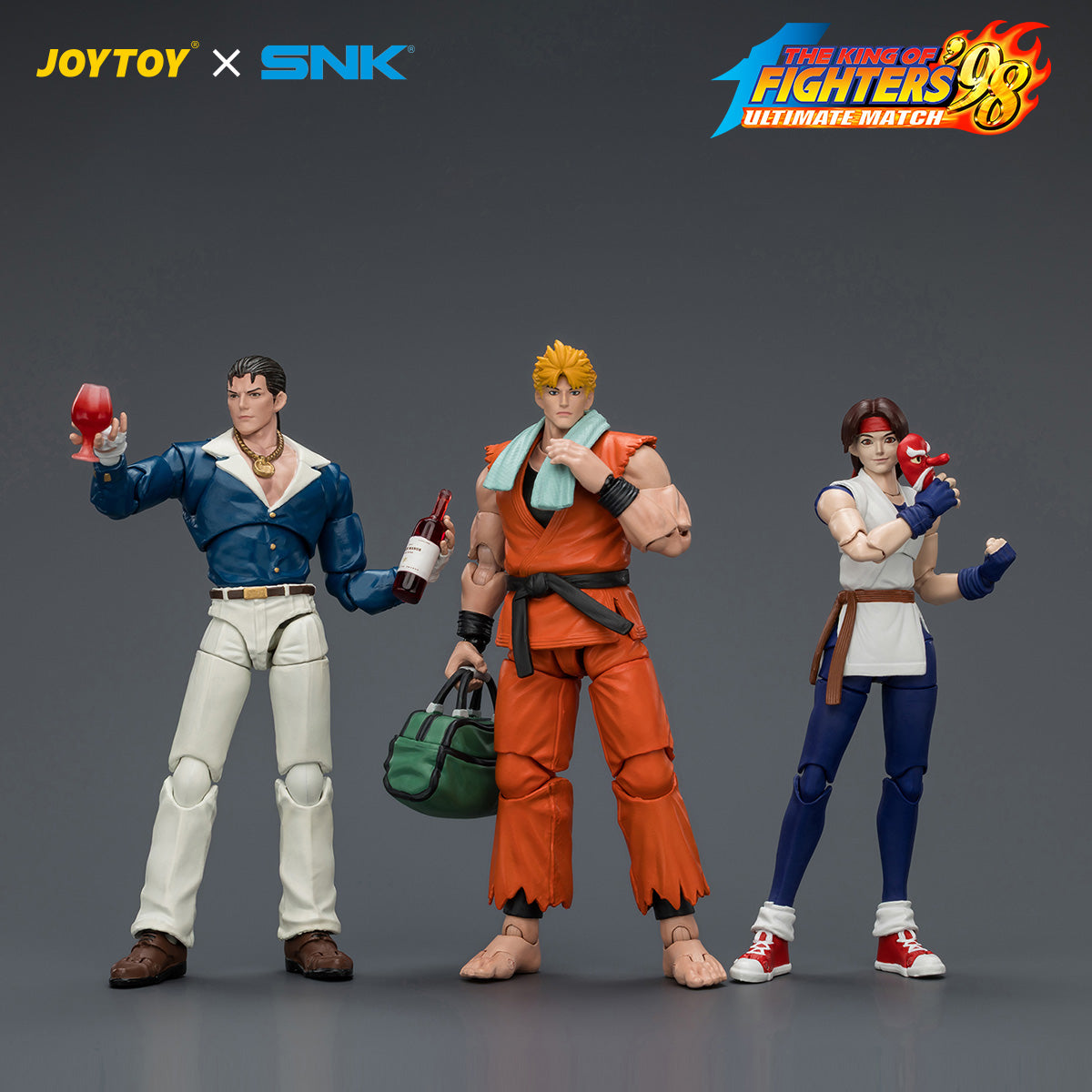 (8/7) KOF'98UM Art of Fighting Team - SNK 1/18 Action Figure By JOYTOY