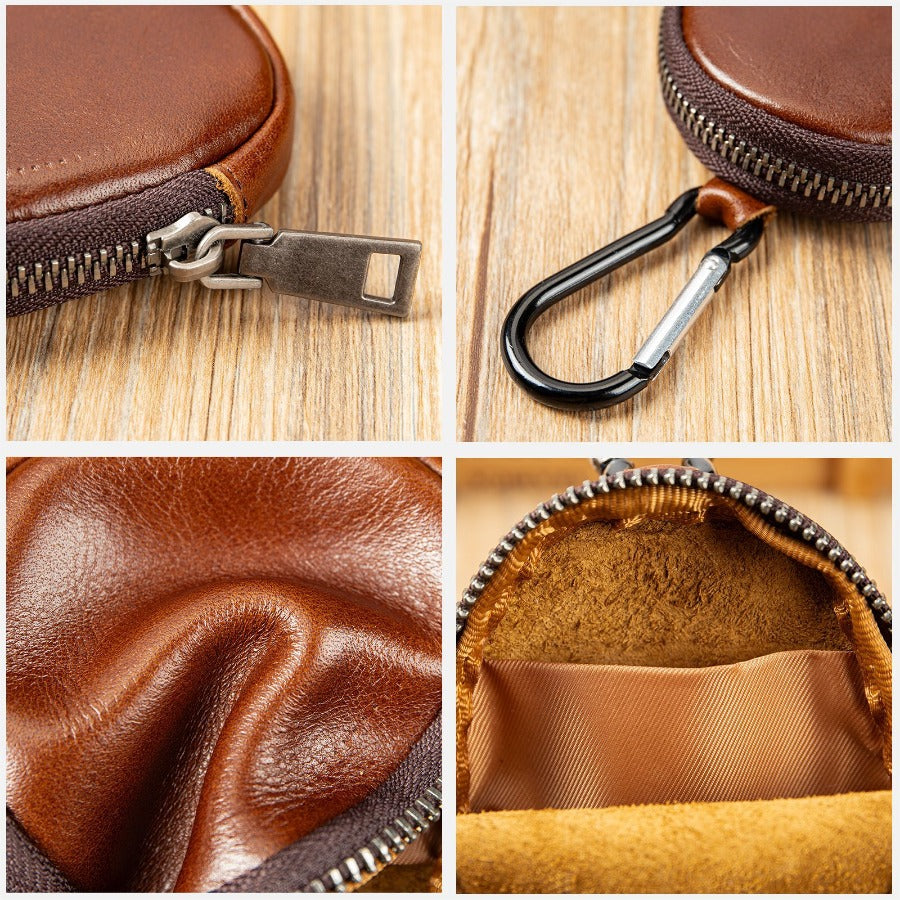 Leather Bag Pendant - Mini Delicate