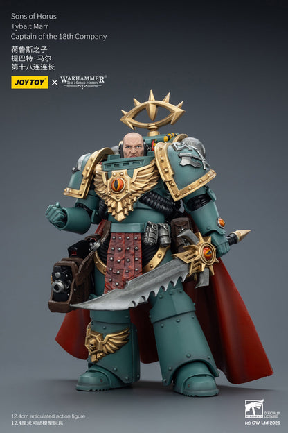 (5 MAR CUT OFF) Sons of Horus Tybalt Marr Captain of the 18th Company & Sons of Horus Siege Breaker- Warhammer "The Horus Heresy" Action Figure By JOYTOY