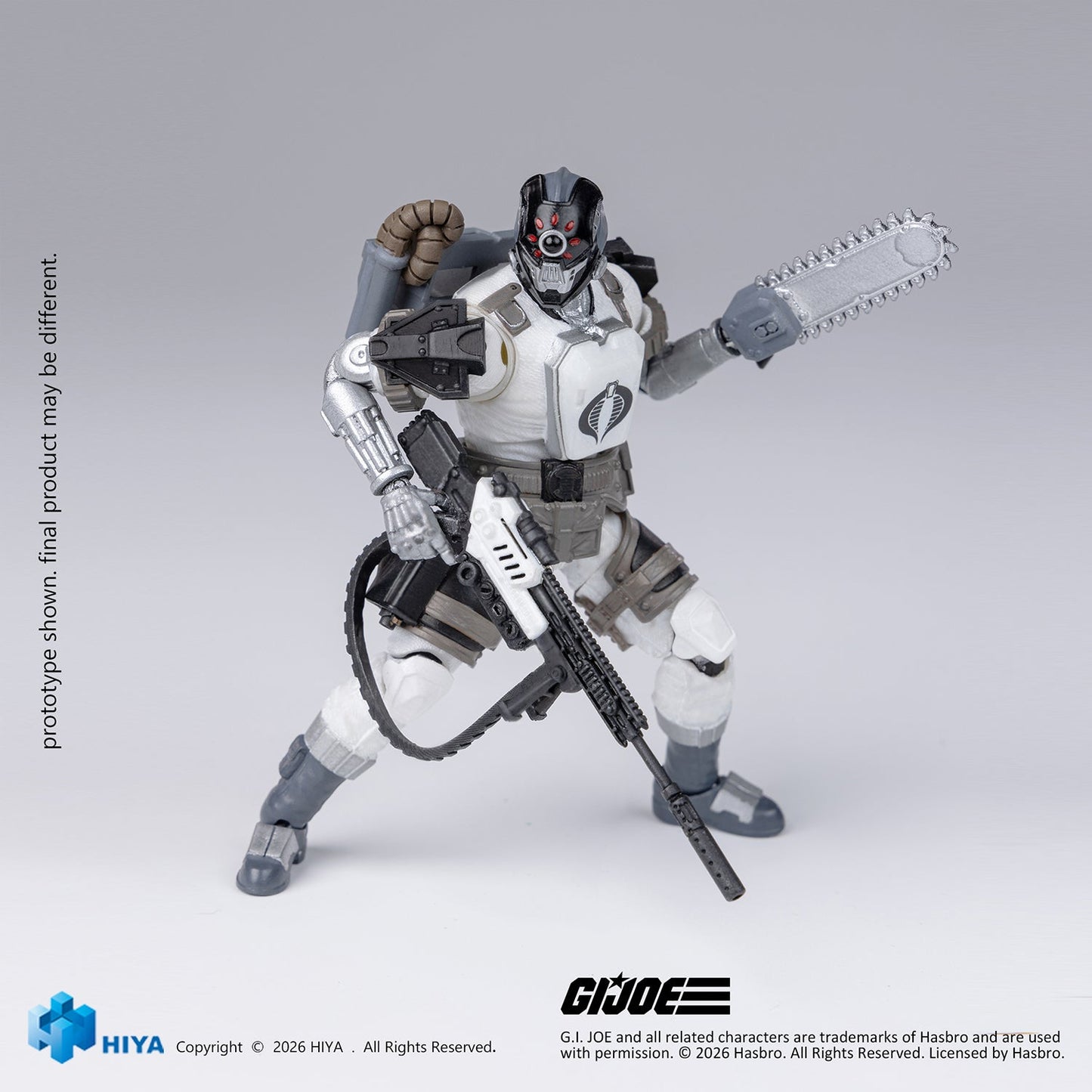 (31/8) G.I.Joe Arctic B.A.T - HIYA Exquisite Mini Series 1/18 Scale 4.1 Inch Action Figure