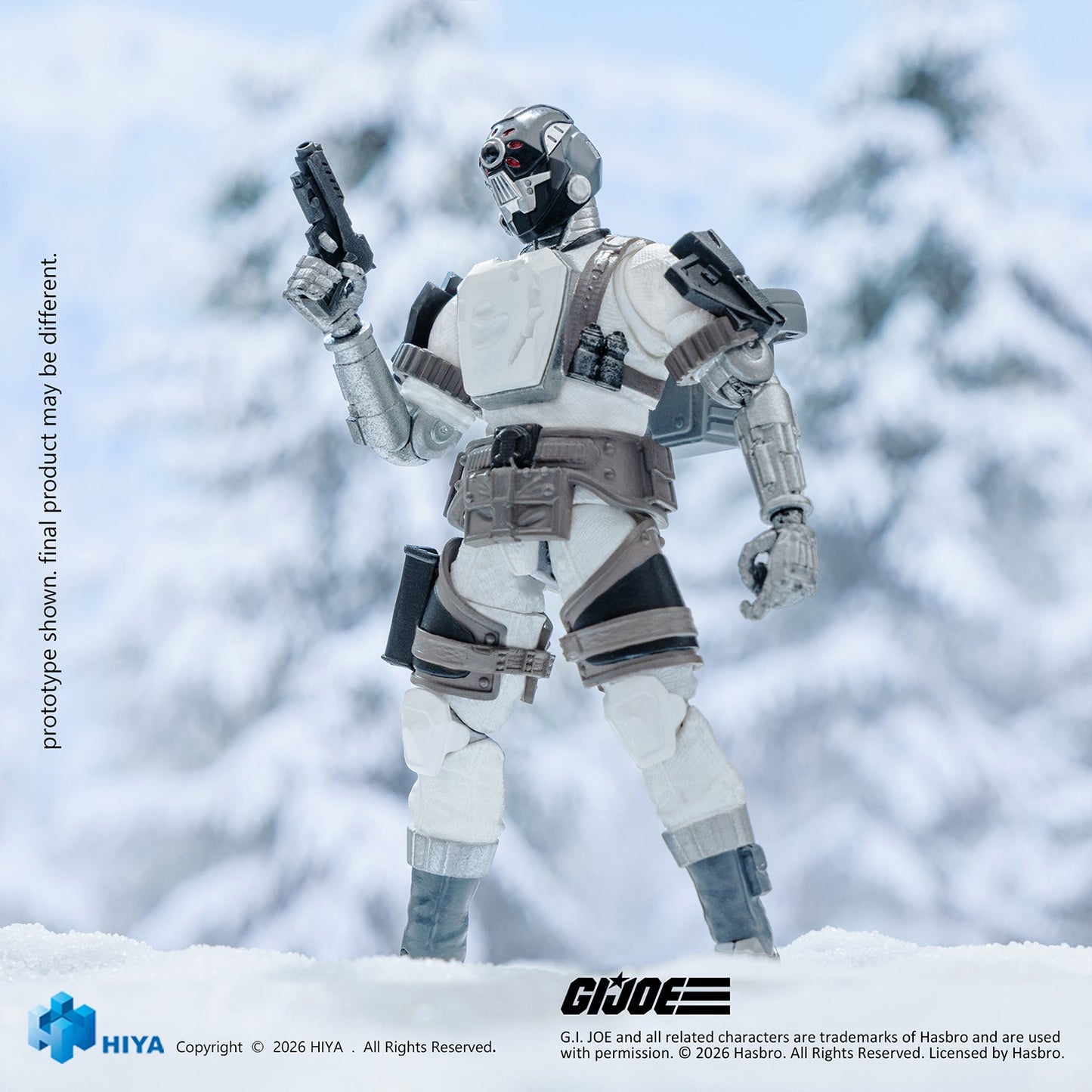 (31/8) G.I.Joe Arctic B.A.T - HIYA Exquisite Mini Series 1/18 Scale 4.1 Inch Action Figure